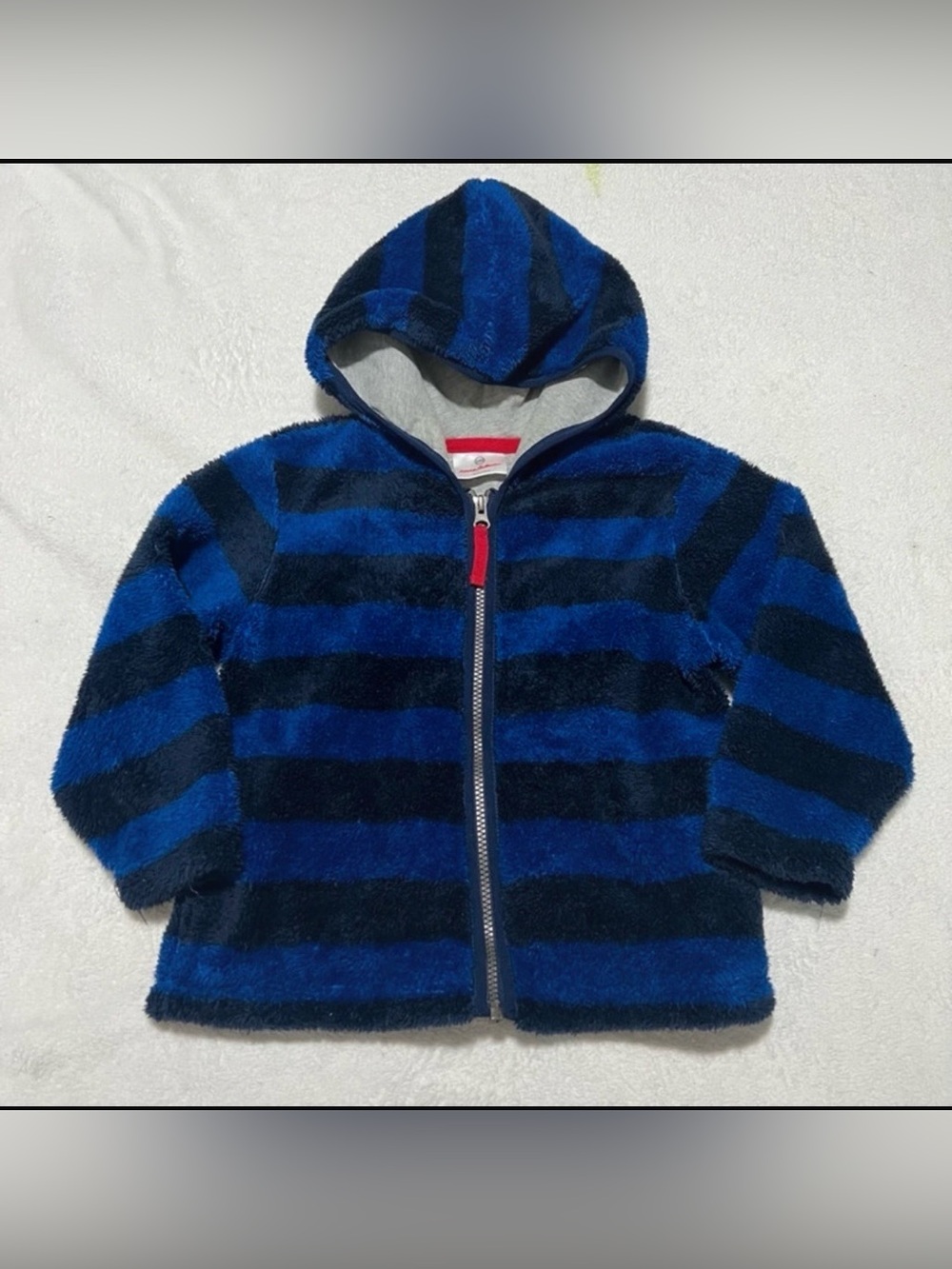 Hanna Andersson Plush Navy|Blue Zip Up Sweater Size 100 US 4